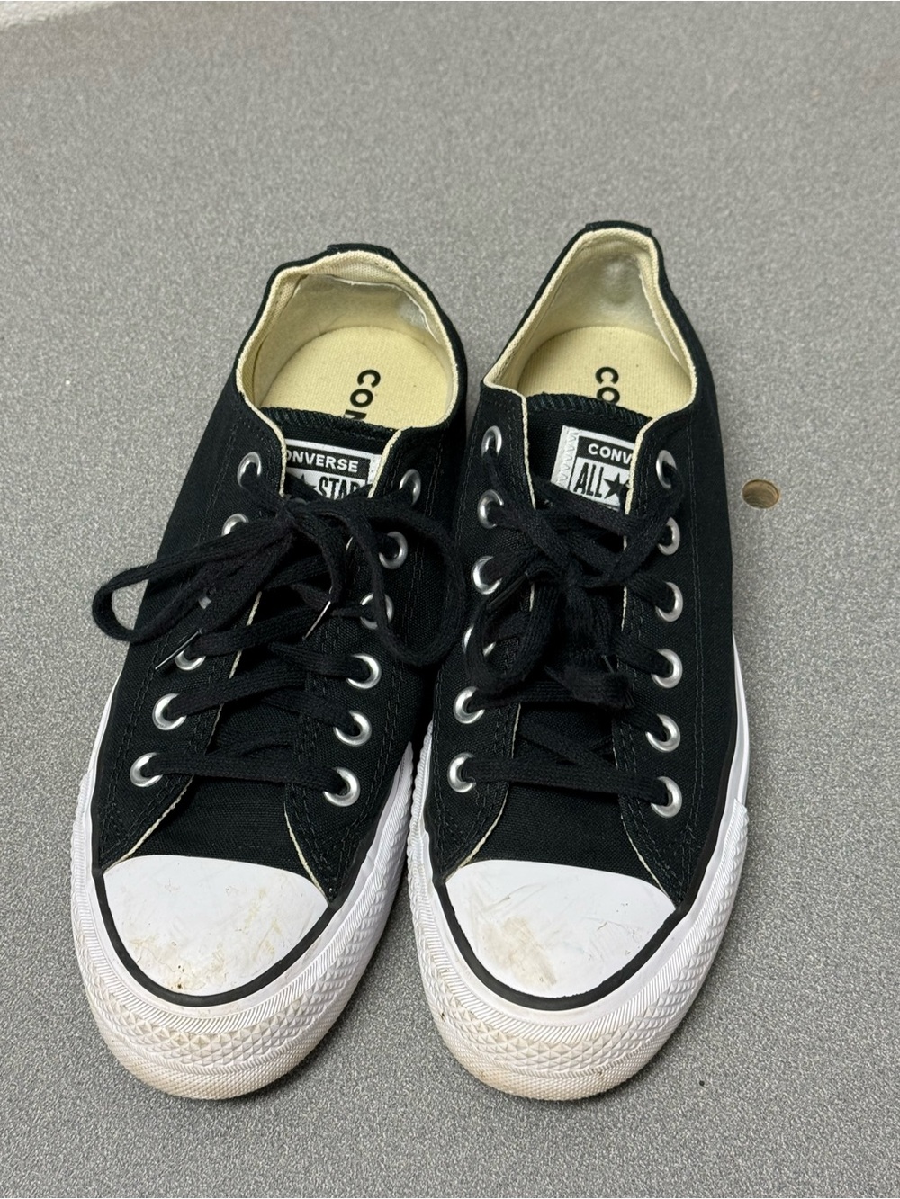 Converse Black Low Top Canvas Sneakers